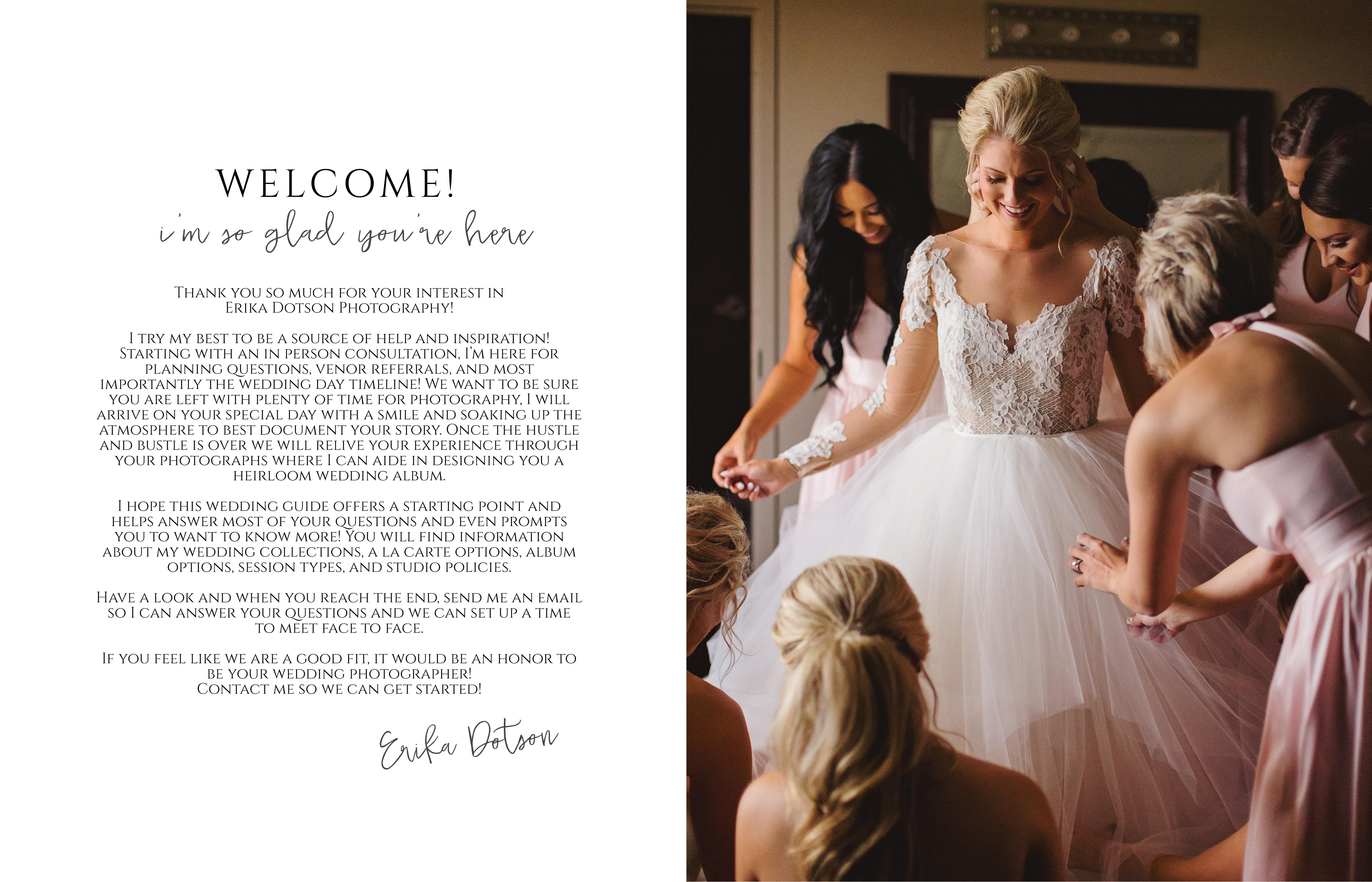 Wedding Guide - Erika Dotson Photography